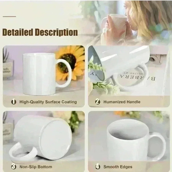 Leaves are falling fall mug 11oz with Bamboo Lids and Stainless Steel Spoon - Picture 5 of 5